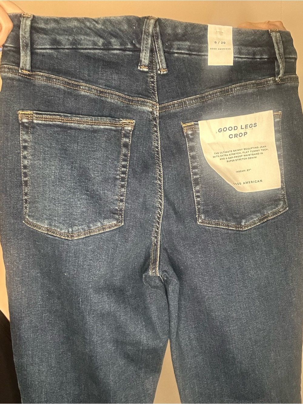 Good American Skinny Jeans in Dark Blue Wash